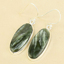 Serafinite earrings oval (Russia) Ag 925/1000 7.2g