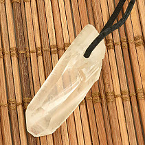 Raw crystal pendant from Lemurian crystal 11.8g