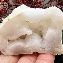 Quartz-calcite geode from Morocco 97g