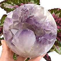 Exclusive amethyst ball with crystals Ø127mm Brazil