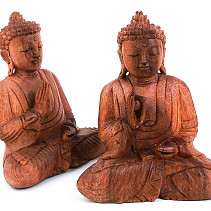 Buddha wood carving from Indonesia (approx. 21cm)