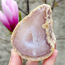 Natural agate geode with cavity 184g