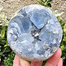 Celestine ball with crystals from Madagascar 880g