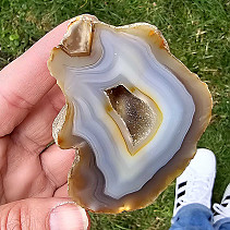 Agate geode with a hollow from Brazil 158g
