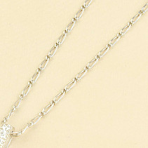 Silver chain 45cm Ag 925/1000 + Rh (approx. 2.0g)