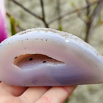 Geode natural agate with cavity Brazil 196g