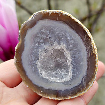 Natural agate geode with cavity 151g