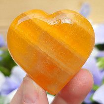 Oranžový kalcit srdce z Pákistánu 79g