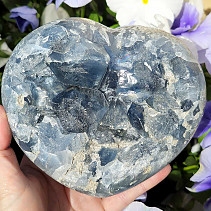 Large azure heart from Madagascar 2436g