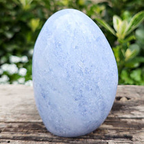 Calcite blue standing stone (Madagascar) 489g