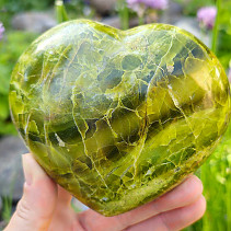 Hladké srdce zelený opálu 653g Madagaskar