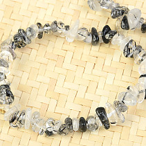 In tourmaline crystal bracelet chopped shapes