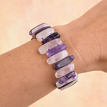 Růženín + amethyst bracelet