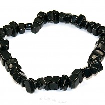 Rainbow obsidian bracelet chopped shapes