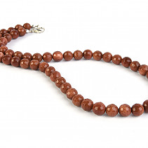 Aventurine synthetic beads necklace 45 cm