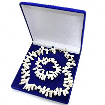Gift Set - White Biwa pearls typ232