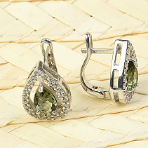 Luxury earrings with stones Ag 925/1000 drops