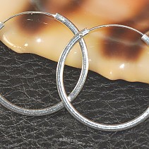 Earrings circles extra 925/1000 30 mm