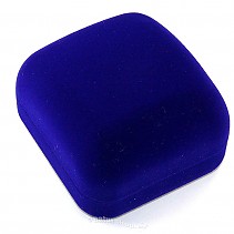 Blue velvet gift box pendant