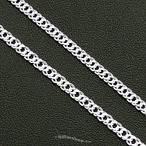 Stříbrný řetízek plochý 50cm Ag 925/1000 cca 6,1g