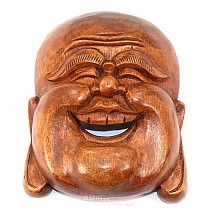 Buddha head on a wall wood (Indonesia) 13 cm