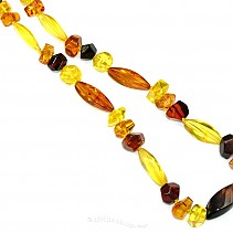 Amber necklace shapes cut QA 54 cm