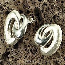 Botanic Collection earrings silver Ag 925/1000 ellipse