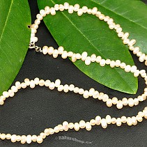Perly náhrdelník krémové kapky 45cm