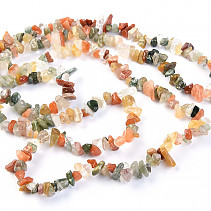 A mixture of varied shapes necklace chopped 90 cm
