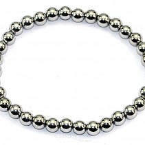 Hematite bracelet plated beads 6 mm