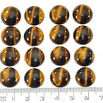 Cabochons tiger eye diameter 14 mm