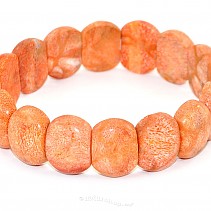 Mushroom coral bracelet bright marigolds