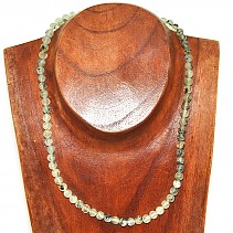 Prehnite necklace beads 6 mm 45 cm