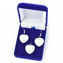 Magnesite Heart jewelery gift set
