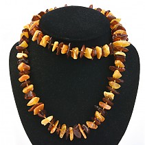 Honey amber necklace 90 cm