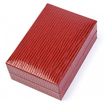 Leatherette gift box red 6.7 x 4.6 cm