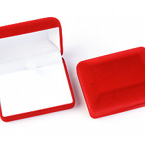Velvet gift box red 7.5 x 6cm