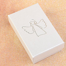 Dárková krabička šedá anděl 8 x 5cm
