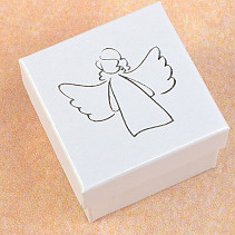 Dárková krabička šedá anděl 5 x 5cm