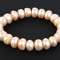 Pearls bracelet pink 8 x 11mm