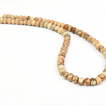 Jaspis obrázkový náhrdelník buttonky 45cm