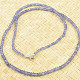 Tanzanite cut necklace Ag clasp