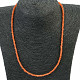 Carnelian necklace buttons cut Ag fastening