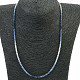 Safír náhrdelník brus Ag zapínání 45cm