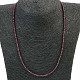 Garnet necklace cut Ag fastening