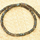 Broušený náhrdelník z labradoritu Ag zapínání
