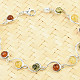 Bracelet with round amber Ag 925/1000 19cm