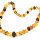 Amber necklace mix of shades of buttons
