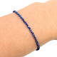 Lapis lazuli bracelet cut balls Ag fastening
