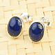 Lapis lazuli oval silver earrings Ag 925/1000